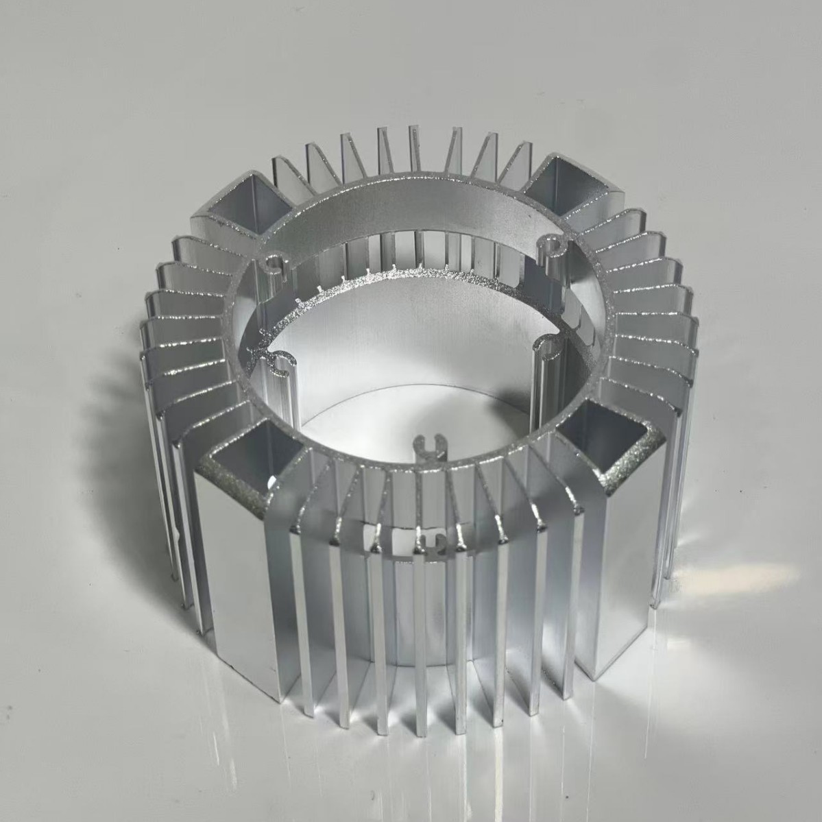 Factory direct car aluminum profile Net red mushroom lamp radiator shell kit machining support customized on demand