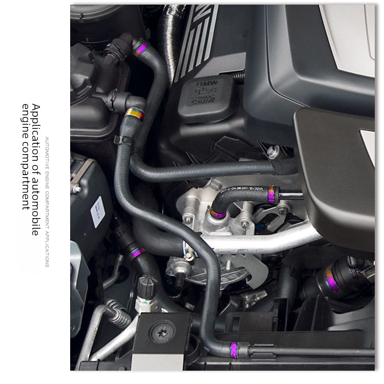 Applicable to Suzuki motorcycle accessories modification universal clamp ghost fire scooter hoop spirit beast stainless steel hose hoop