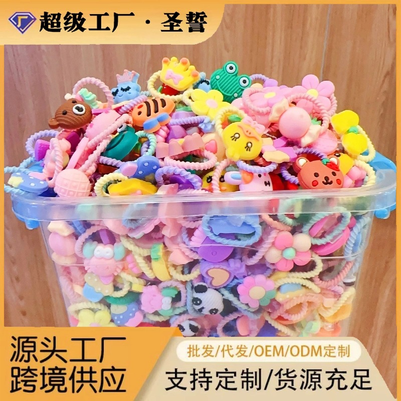 Милый детский зажим для волос на пальцы резинка для волос для детей резинка для головы маленькой девочки высокая эластичность не повреждает волосы