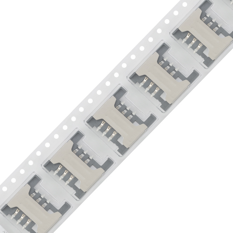 Sim-Klb-07B-1.8H-Pull-Out Patch Mini Mobile Phone Communication Sim Card Holder with High Temperature Resistance