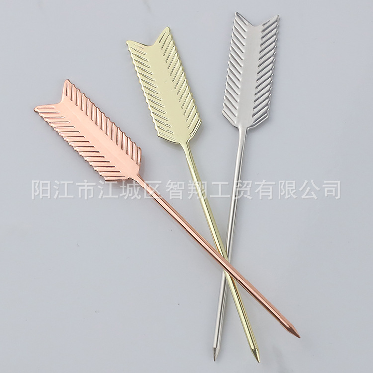 304 Stainless Steel Fruit Skewers for Cocktail Decoration, Food Skewers, Fruit and Olive Skewers, Stainless Steel Fruit Skewers