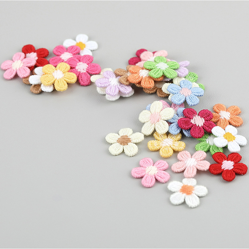 16mm Cute Korean Five-Petal Small Flower Hairpin Headdress Material Children's Shoes Flower Accessories Leggings Accessories 430