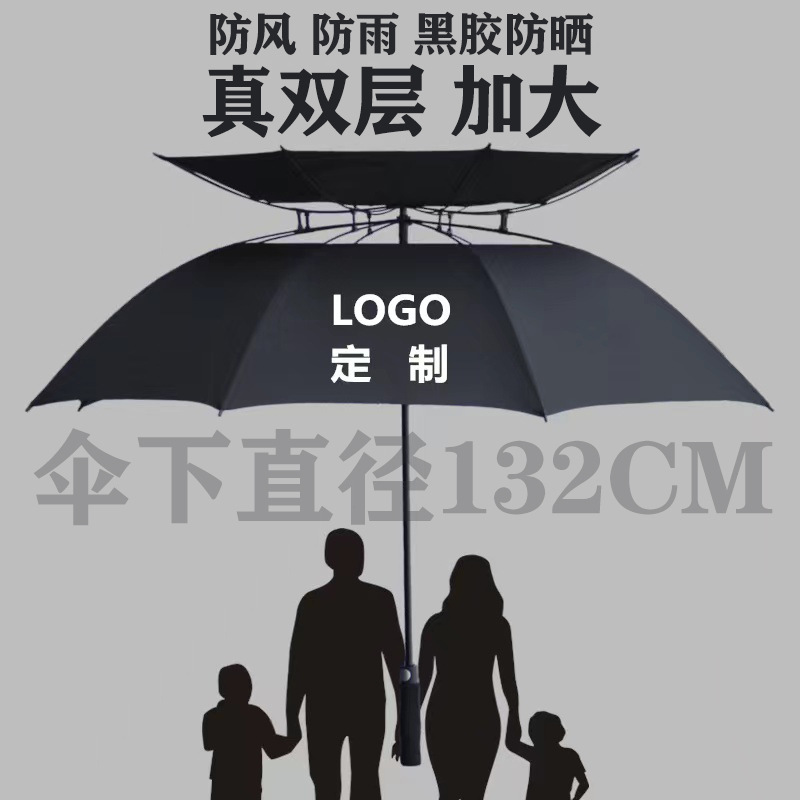 Wholesale Dropshipping 30inch Full Fiber Golf Umbrella Gift Umbrella Automatic Long Handle Umbrella Business Advertising Umbrella Customization