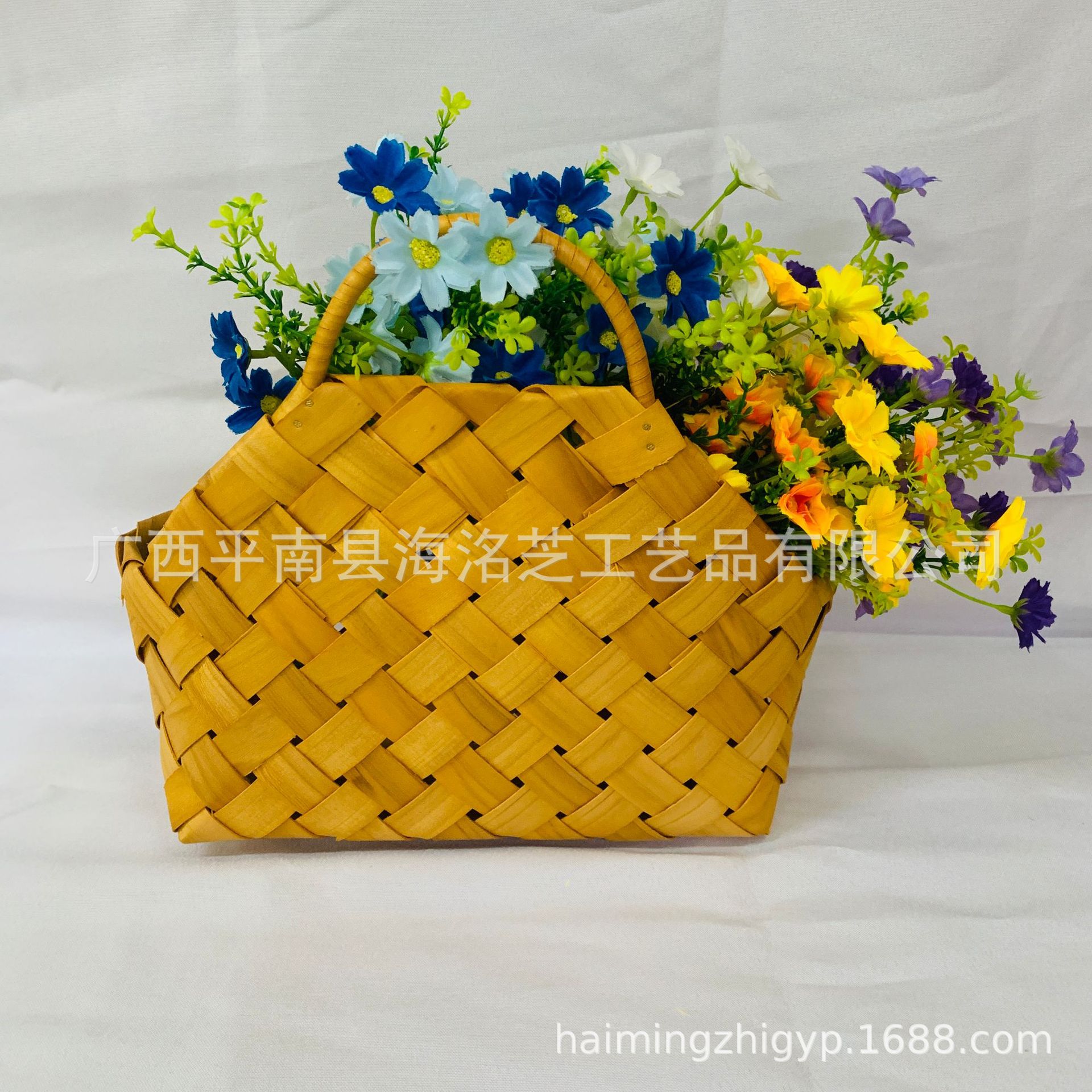 New Year Flower Basket, Gift Basket, Dragon Boat Festival, Mid-Autumn Festival Gift Box, Creative Handbag Gift Basket, Hand-Woven