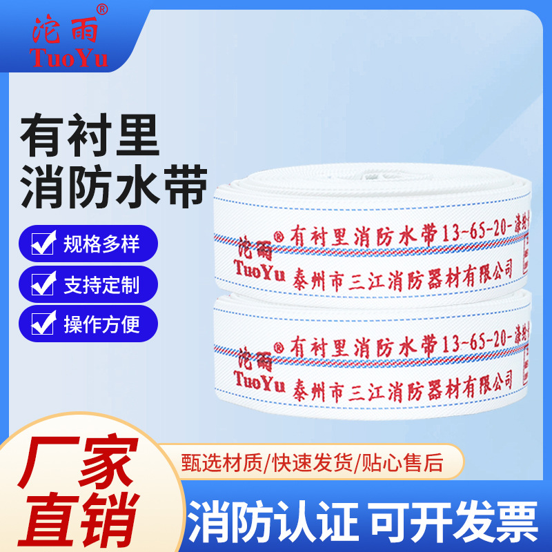 Пожарный шланг Sanjiang Tuoyu 65 с соединителем, полиуретановый, высокого давления, двойной слой, 8-65-25, оптовая продажа от производителя