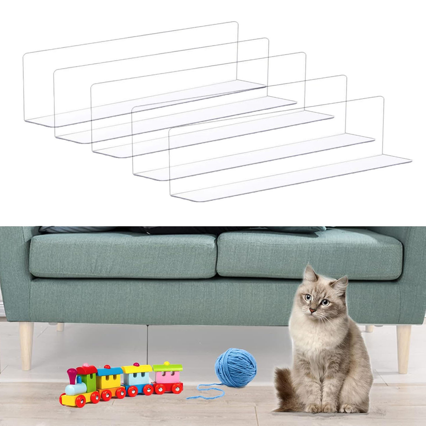 Анти-кошачья накладка на кровать, пластиковая прозрачная перегородка, герметизация щелей дивана, пылезащитный артефакт, анти-питомец