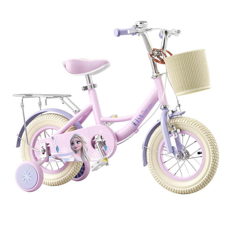Princess Elsa Kidsren's Bicycle Girls 3 Years Old to 6 Years Old to 12 Years Old Kidsren's Bicycle 10 Women's Bicycle