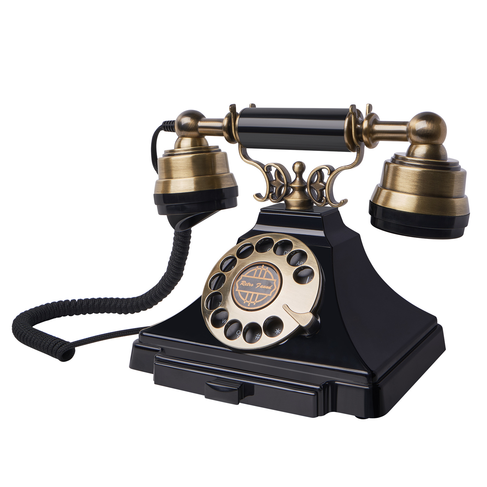 Vintage Recording telephone antique turntable telephone hotel wedding wedding fixed landline factory wholesale cross-border installation