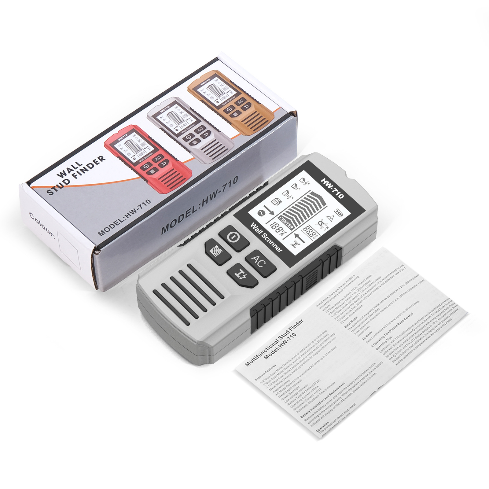 Five-In-One Wall Detector Stud Column Detector Measuring Instrument New Wall Metal Detector