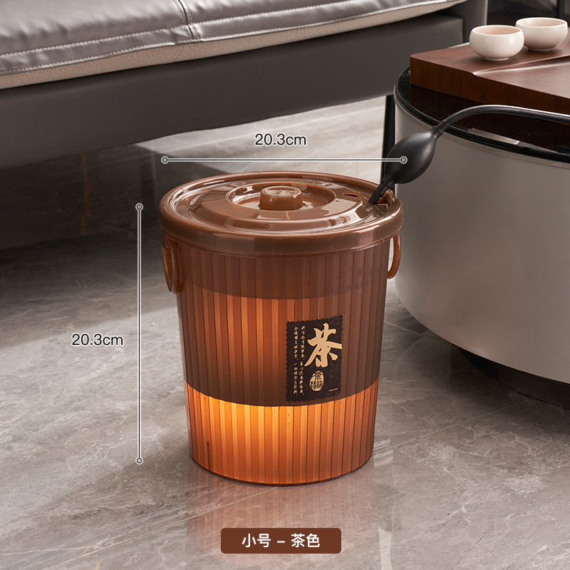 Directly Supplied from the Manufacturer, Household Transparent Large-Capacity Tea Bucket, Tea Table Water-Catching Bucket, Tea Waste Water Bucket, Tea Set Accessories