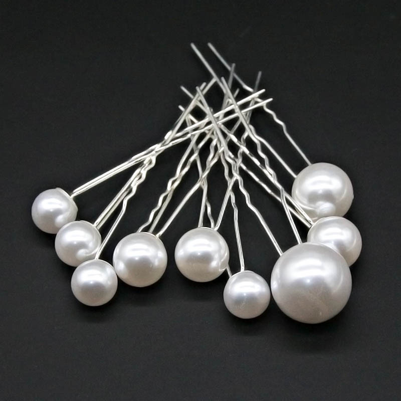 Pearl Hairpin Hair Clip Bride Hair Disc Hairpin U-shaped Clip Hair Pin Performance Headwear Embellished Hanfu Hair Accessories Vintage