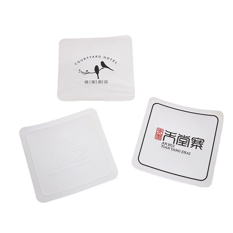 Hotel disposable absorbent paper coaster Barber Shop Bar cocktail absorbent paper coaster can be printed logo