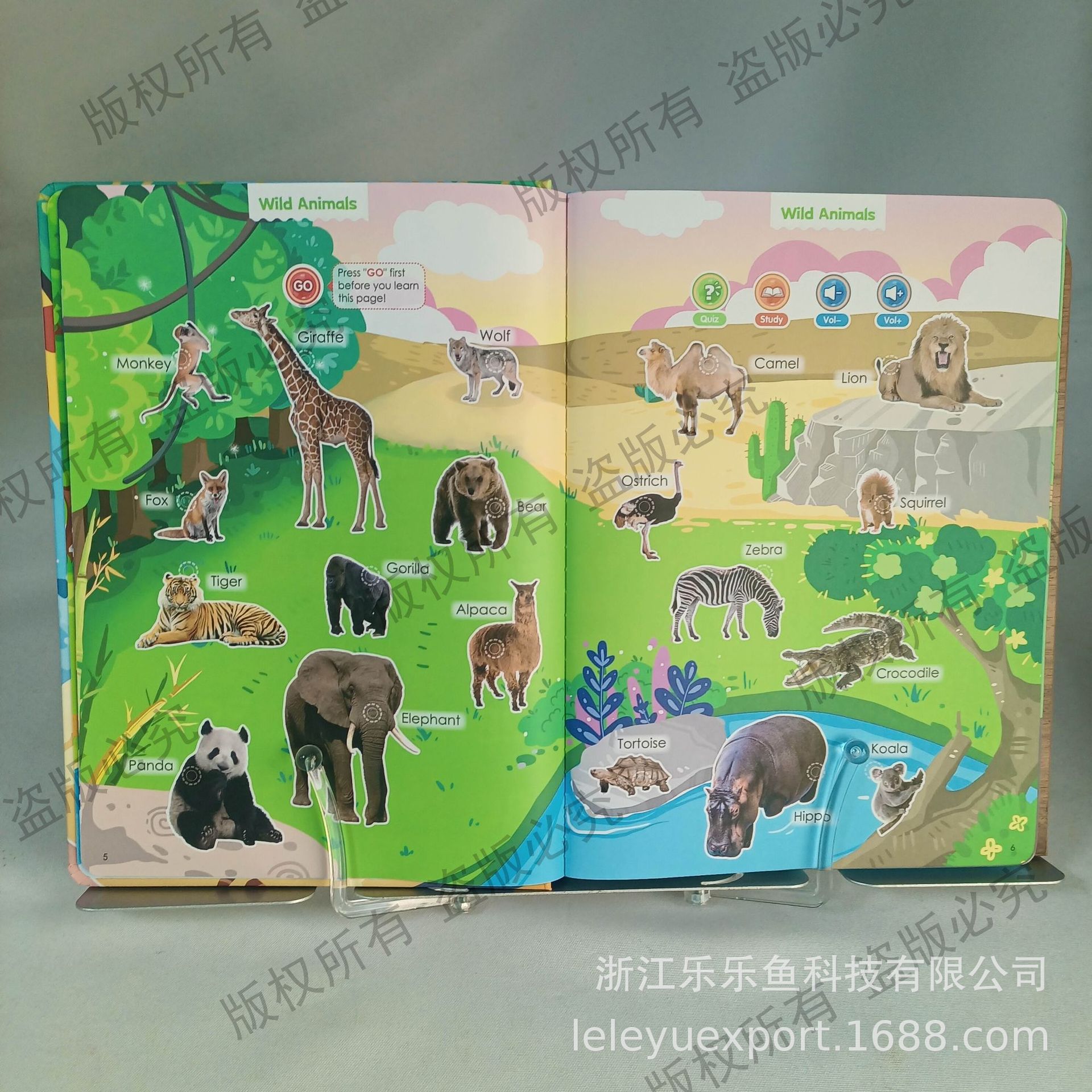 New Foreign Trade Cross-border English Scene Words Interesting Reading English Children's Early Education Interesting Learning Book Toys
