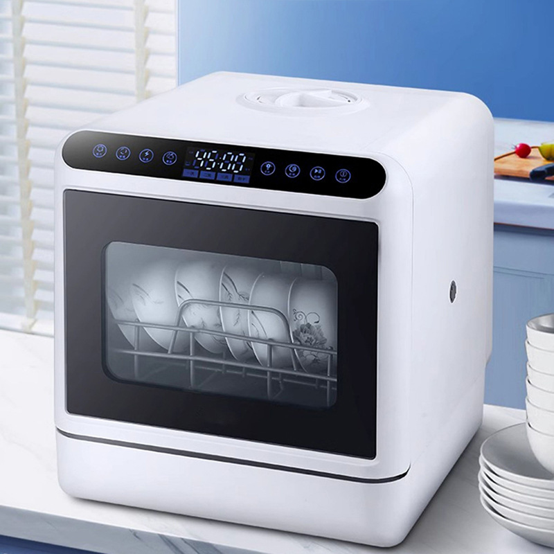 Cross-border exclusive installation-free desktop dishwasher 110V/220V water tank British, European and American plug foreign trade distribution