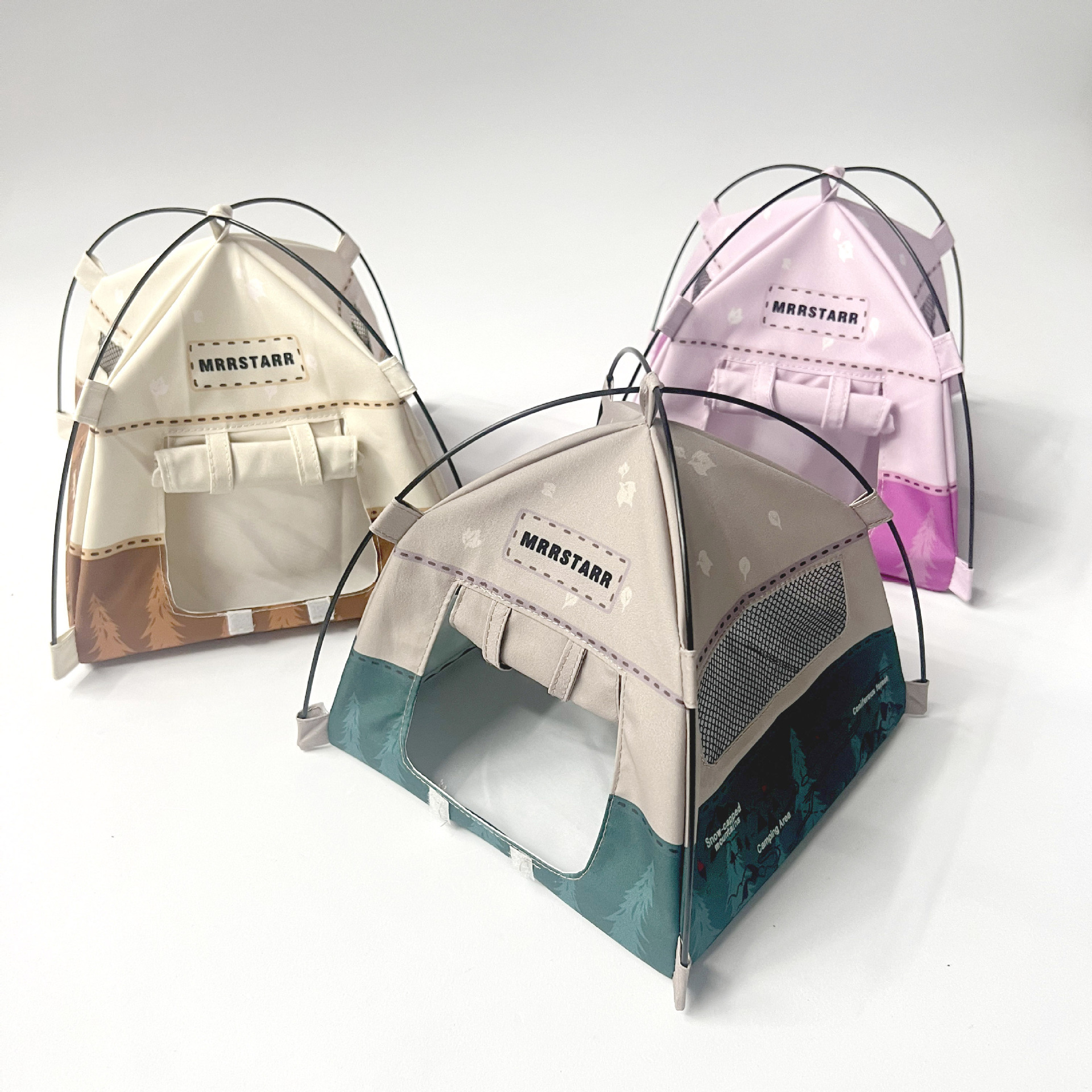 Cross-Border 1:12 Miniature Simulation Shooting Props Mini Camping Tent 10cm Dollhouse Toy Ornament