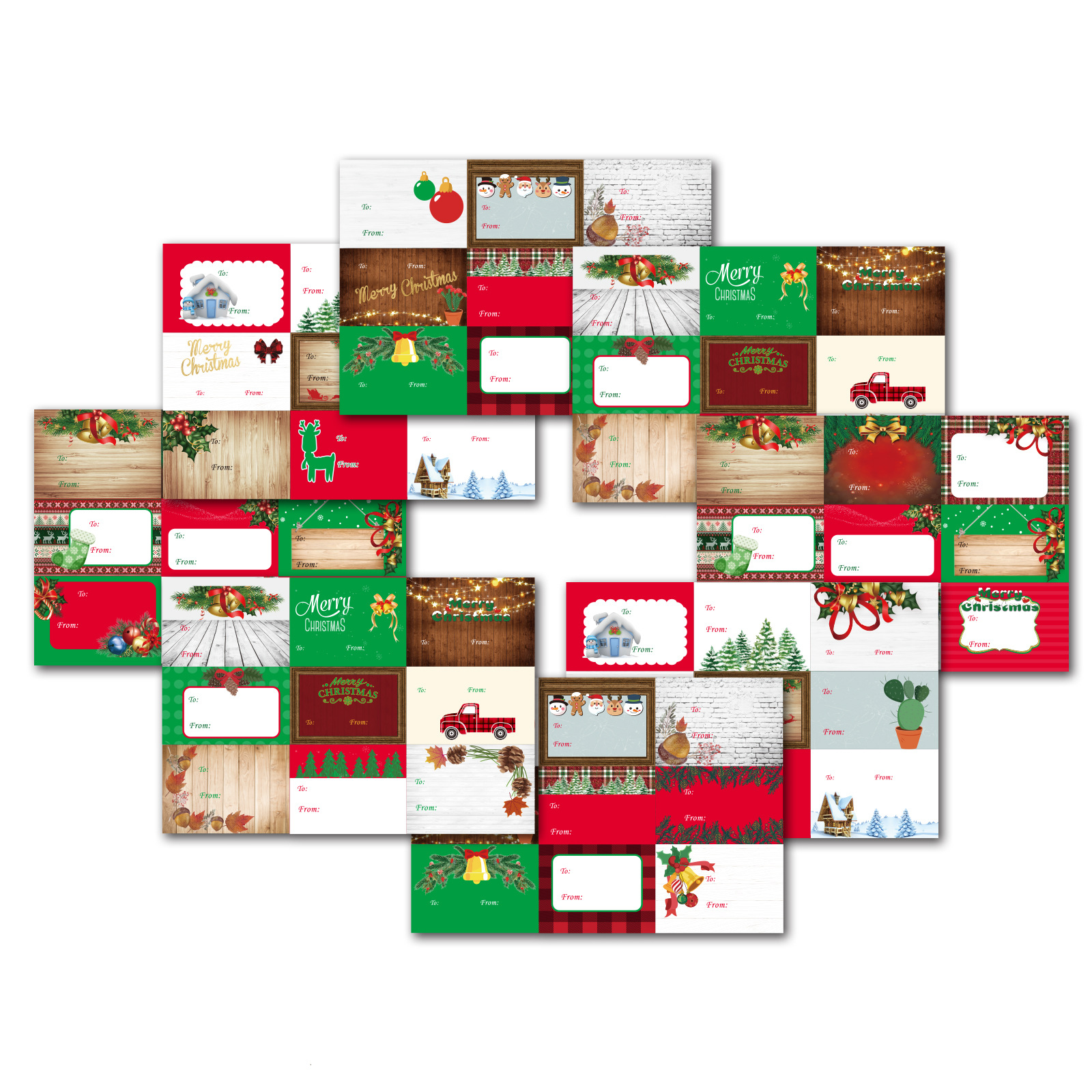 Customized Creative Stickers Sticker Book Stickers Postcards Cute Cartoon Animation Image Design