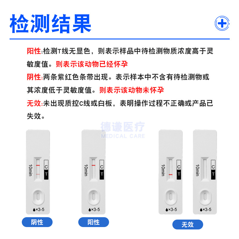 Pregnancy Test Card for Sows, Mares, Early Pregnancy Test Card, Pregnancy Test Stick for Sheep and Cattle, Veterinary Diagnostic Test Paper, Urine Test Pregnancy Test Paper