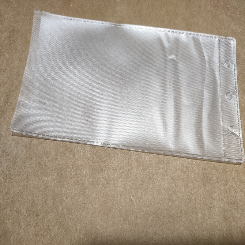 Belt buckle translucent packaging hook bag three-hole new material PVC belt buckle protective packaging bag