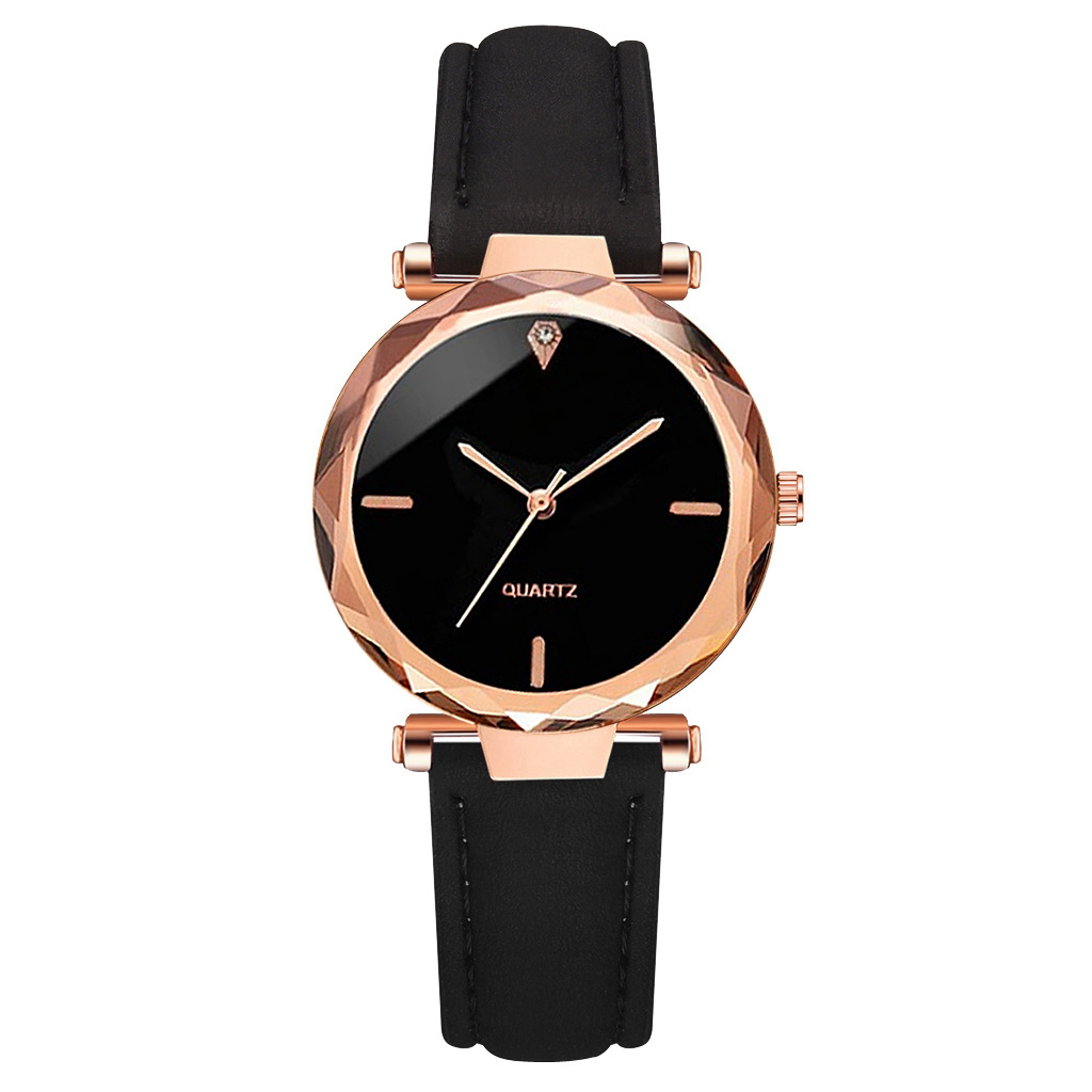 Korean style new fashion foreign trade trend women's casual watch simple belt watch quartz watch bracelet suit women