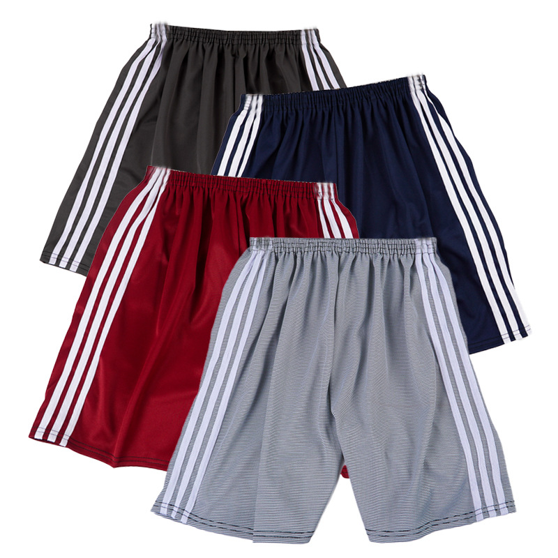 Summer Men's Sports Shorts Drifting Three-Bar White Rope Basketball Pants Men's Low-Price Beach Pants Manufacturer Wholesale