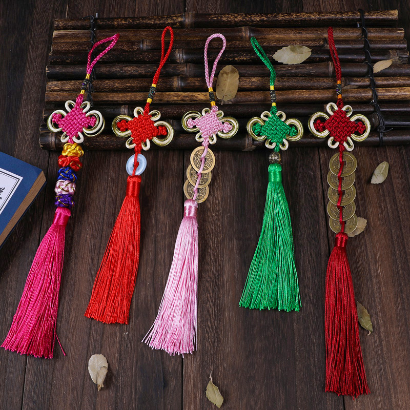 Chinese Knot Small Size Customized Gold Edge Knot Rich Knot Factory Large Number of Colors and Sizes Customized Various Chinese Knot Tassels