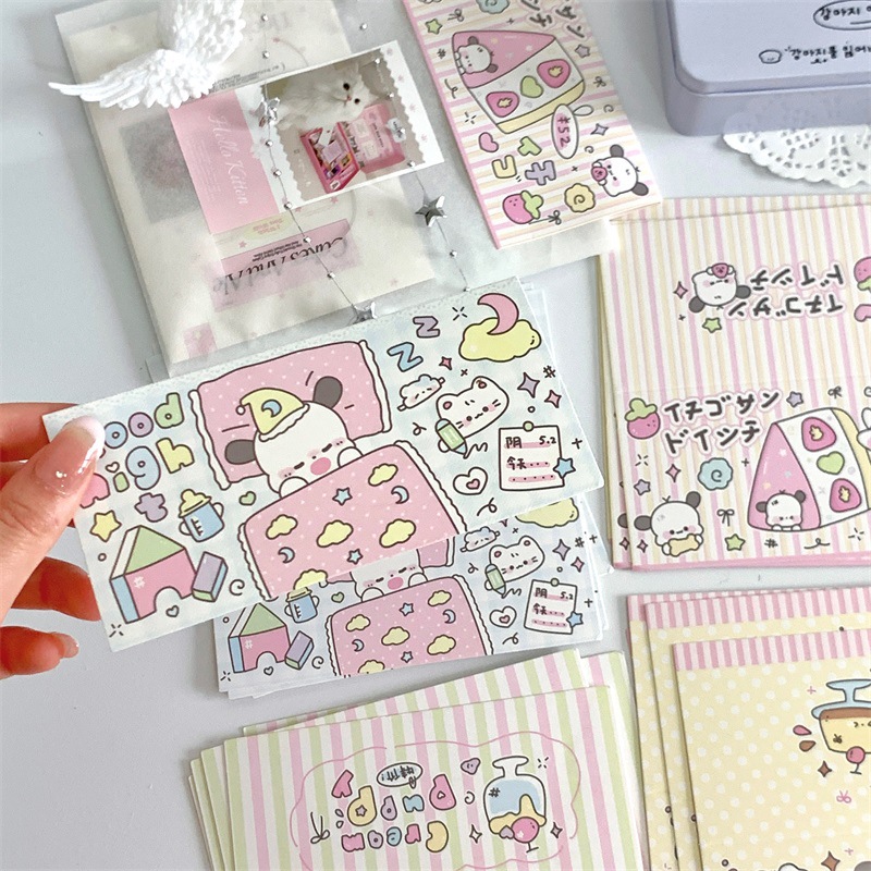 Original Cute Folding Big Card Head Love Bean Small Card Packaging Material Star-chasing Jewelry Gift Card Packaging Card