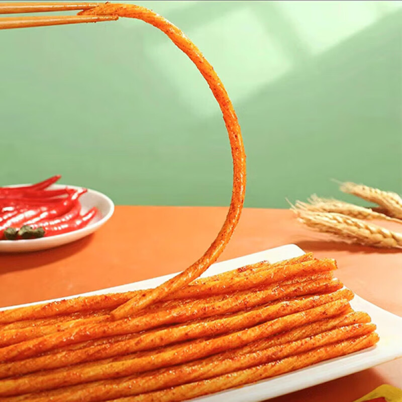 [Lightning Warehouse for Special] Smiling Spicy Spicy One-tendon Spicy Spicy Beef Tendon Spicy Beef Tendon Gluten Online Celebrant Snacks