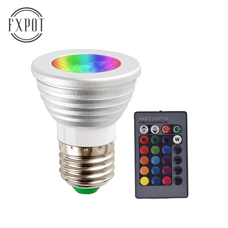 Ledrgb5W Remote Control Light Cup Colorful Spotlight Rgbwgu10 Constant Current Power Supply with Memory and Remote Control Super Bright