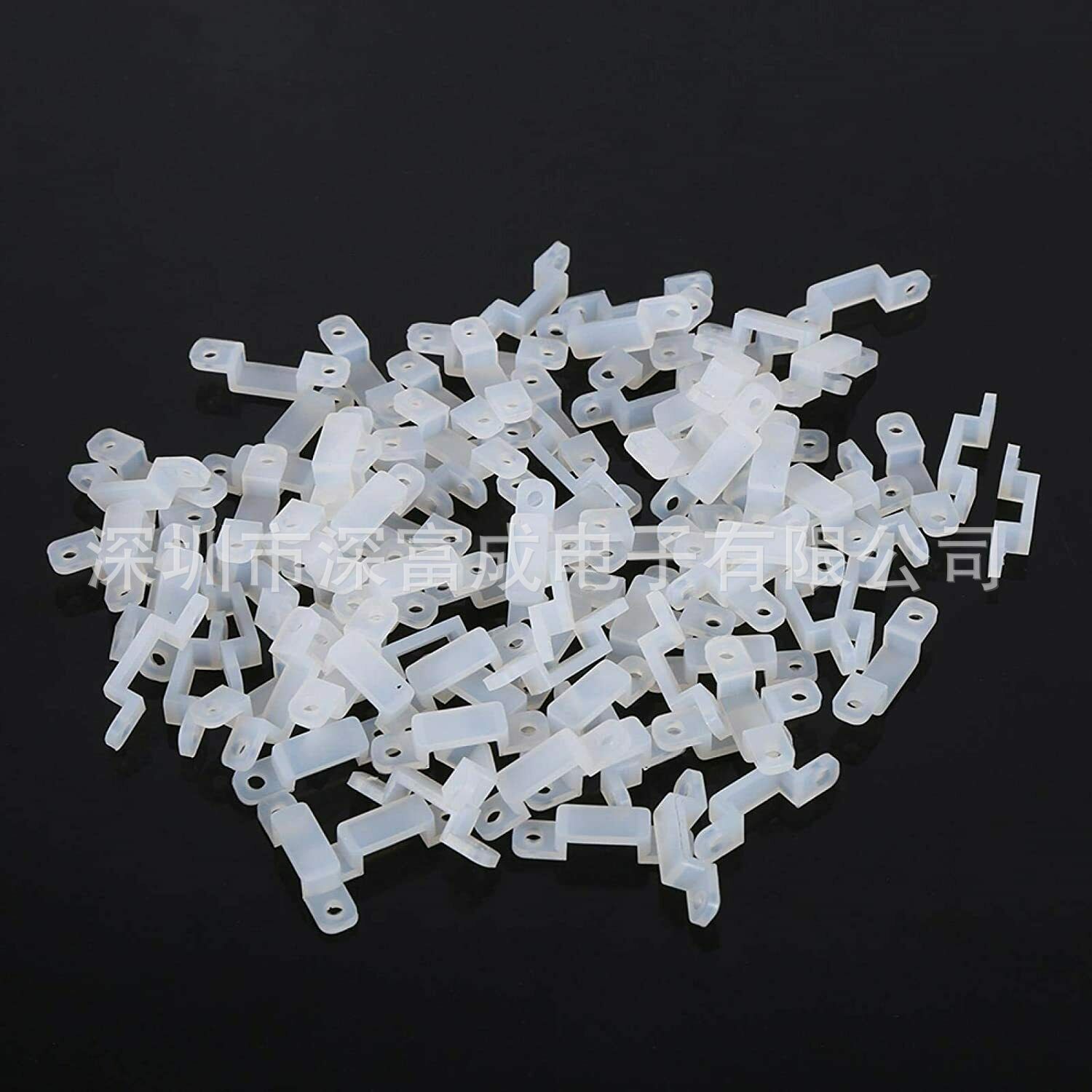Suitable for 5Mm8Mm10Mm12Mm Width Led Light Strip Silicone Clip New Material 5050 Light Strip Fixed Buckle