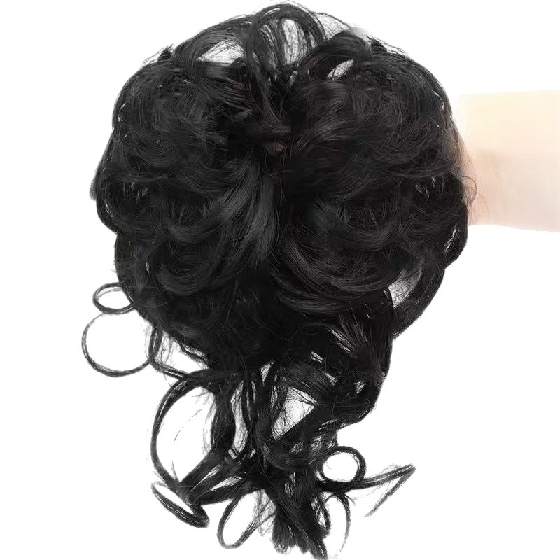Spot Factory Direct Sales Long Beard Curling Ring Soft Wig for Women Natural Fluffy Lazy Dragon Beard Hair Ring Hair Iron