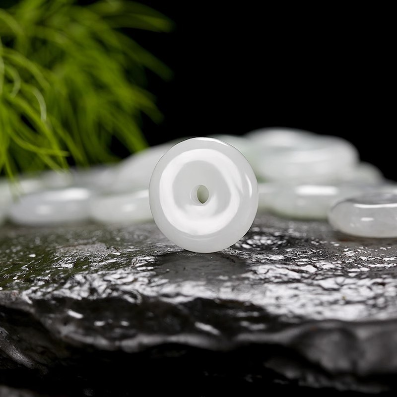 Jade safety buckle spacer loose beads jade accessories handmade diy antique jewelry accessories bracelet earrings pendant batch.