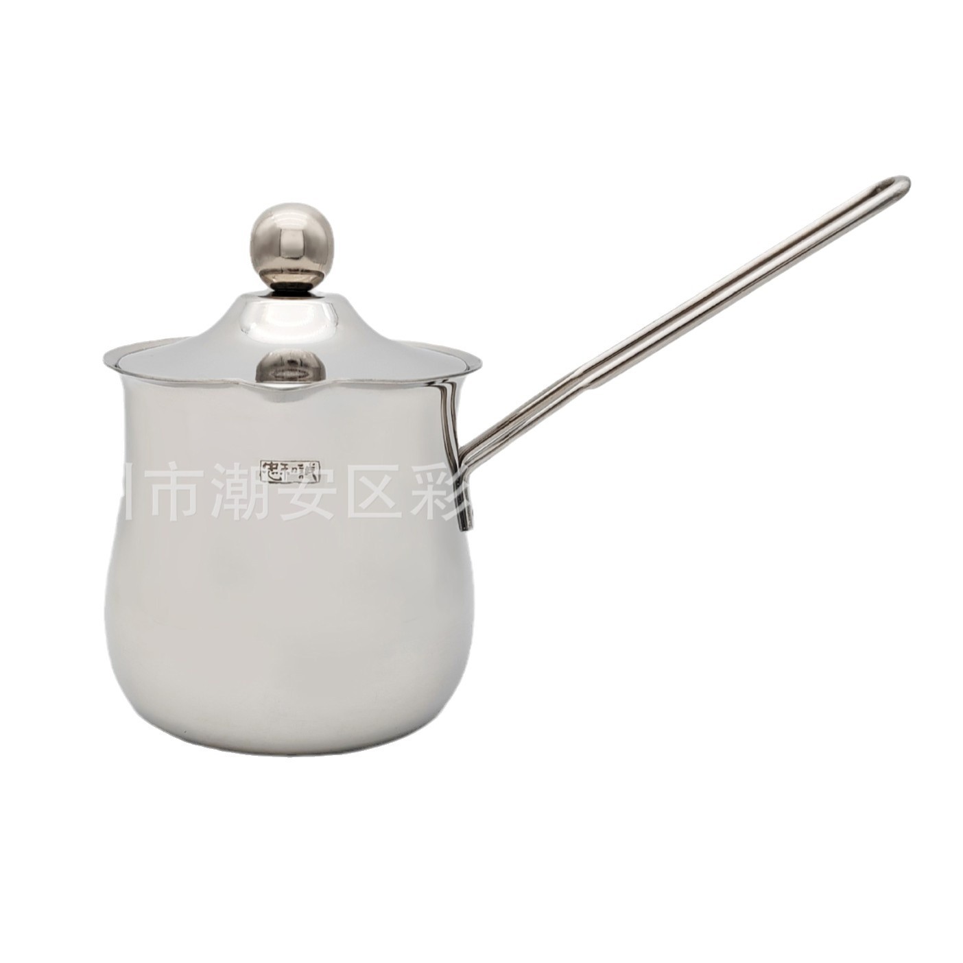 Wholesale long handle stainless steel thickened coffee cup flower milk cup Turkey coffee pot coffee tools