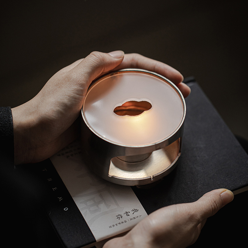 Stainless steel outdoor small tea stove tea stove tea stove candle alcohol lamp base portable stove