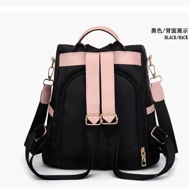 Backpack Women's Fashion Oxford Cloth Lightweight Double Back Large Capacity Travel Anti-Theft Women's Backpack Casual and Versatile Women's Bag