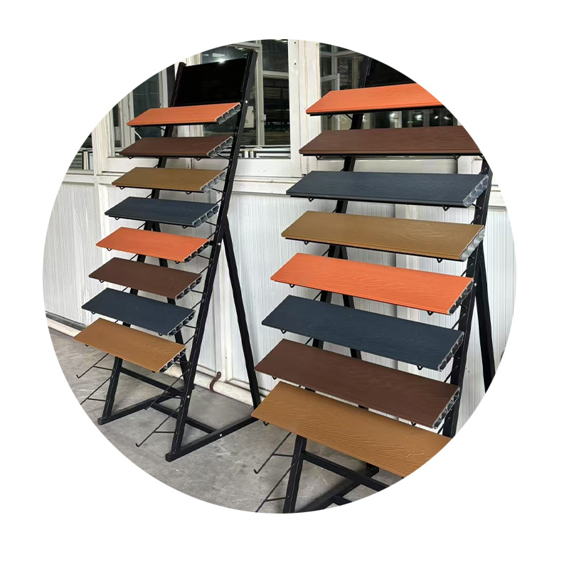 Aluminum Alloy Outdoor Flooring Aluminum-Plastic Composite Board Plastic Wood Flooring Square Park Scenic Area Terrace Pavilion Wooden Walkway Aluminum Flooring