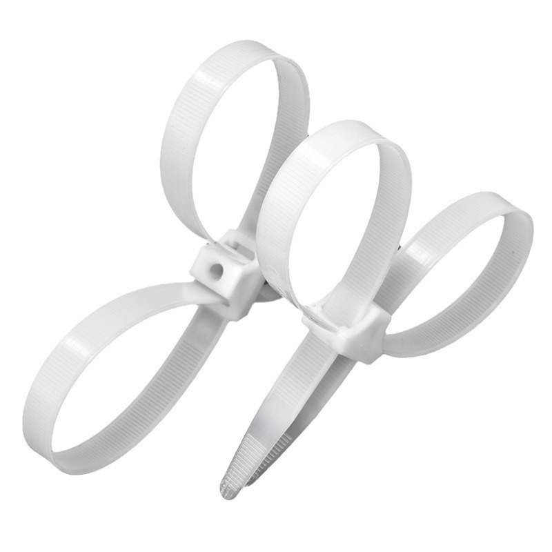 Double buckle cable tie 13*140 13*250 13*250-420 cable double buckle nylon tie strap