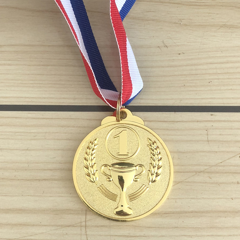 Spot Trophy Digital Medal 123 Production Amazon Export Metal Spot 123 Medal Zinc Alloy Medal
