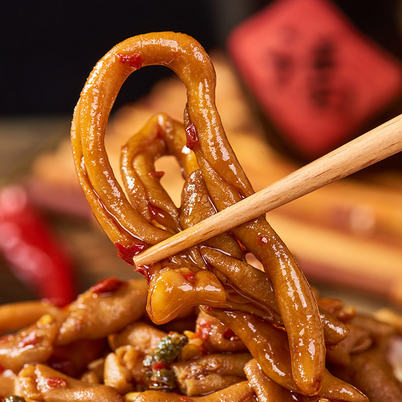 Hunan-Style Vine Pepper Flavored Duck Intestine 100g Fresh Ready-To-Eat Braised Duck Intestine Snack for Satisfying Cravings and Binge-Watching