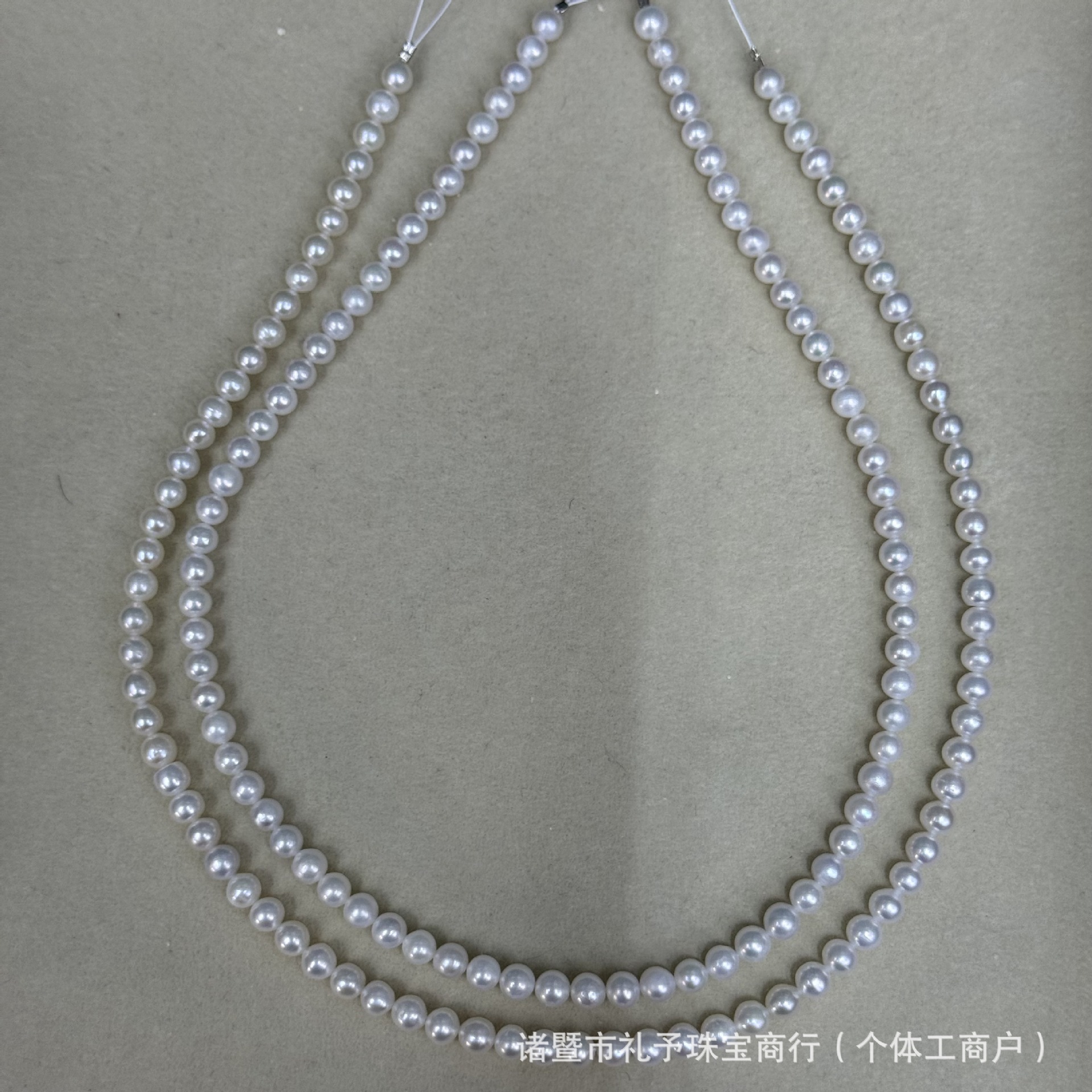 Ожерелье из пресноводных жемчужин Akoya 5-6мм с сильным блеском, почти идеальная круглая форма, незначительные дефекты, полупродукты из жемчуга Zhuji, можно обработать