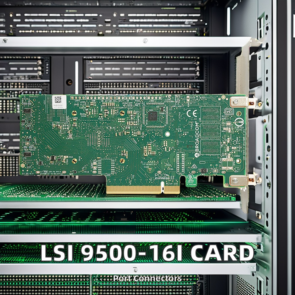 Original Lsi 12Gb 16-Port Pcie Gen 4.0 Hba Card 9500-16I for Sas Computer Zero
