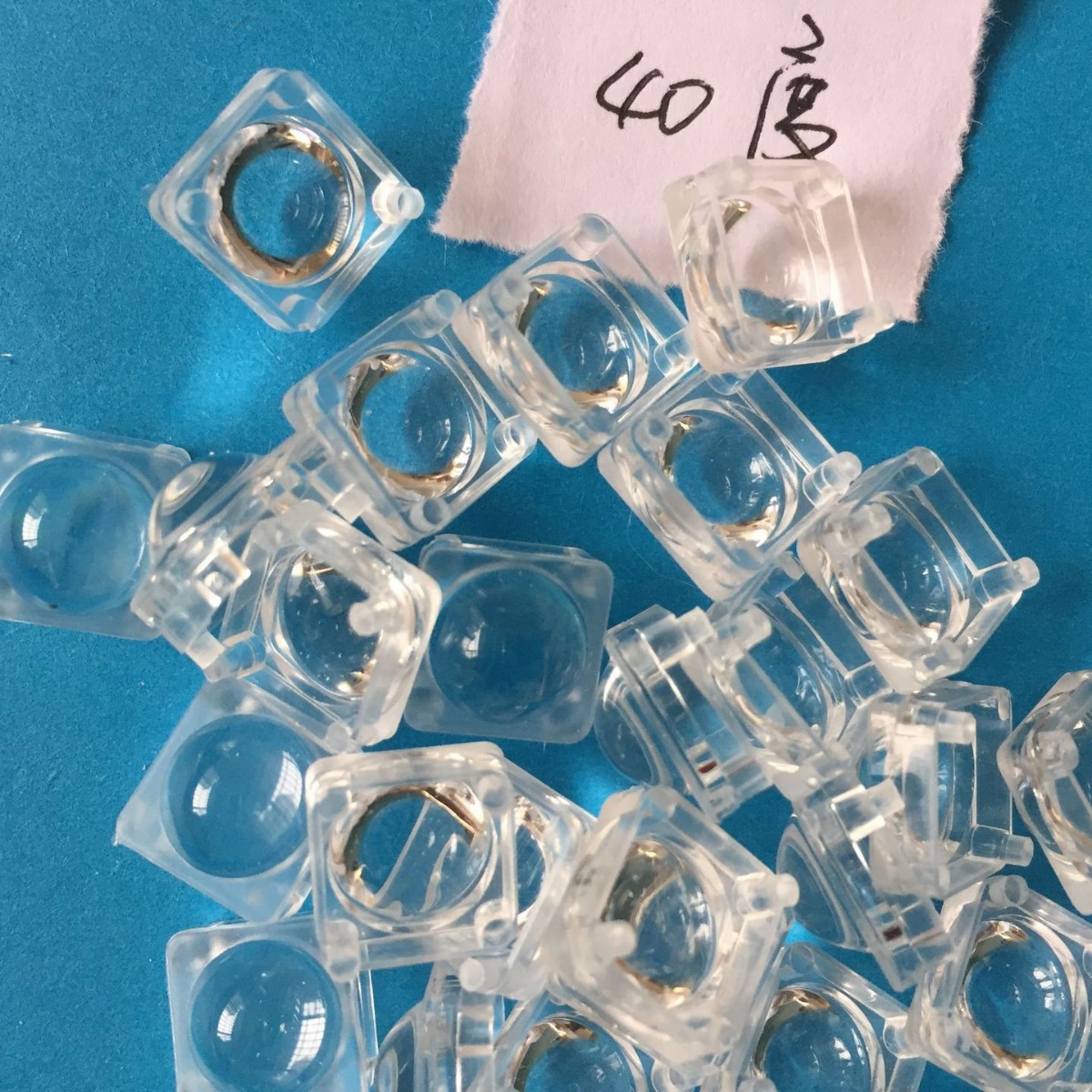 40 lens with feet universal 2835 3030 3535 5730 5050 lamp beads PMMA high light transmission factory in stock