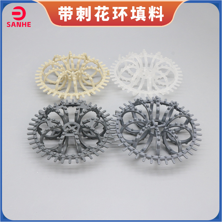 Pp Barbed Garland Filler Manufacturers Supply High Porosity and High Temperature Resistance for Desulfurization Tower Purification, Available in Various Specifications