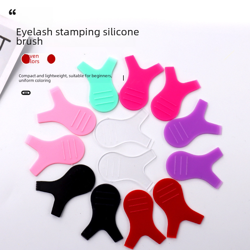 New Grafting False Eyelash y-shaped Eyelash Brush Eyelash Ironing Silicone Sunflower Eyelash Comb Color Y Makeup Brush y Comb