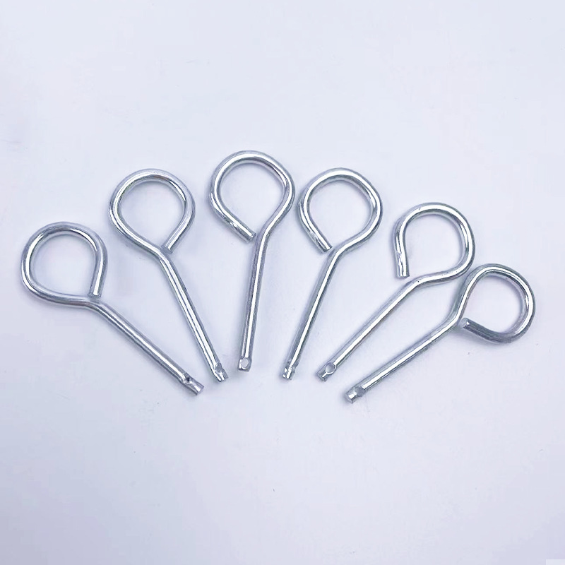 Dry powder fire extinguisher fittings head iron pin round perforated iron pin valve safety insurance pin iron wire pin