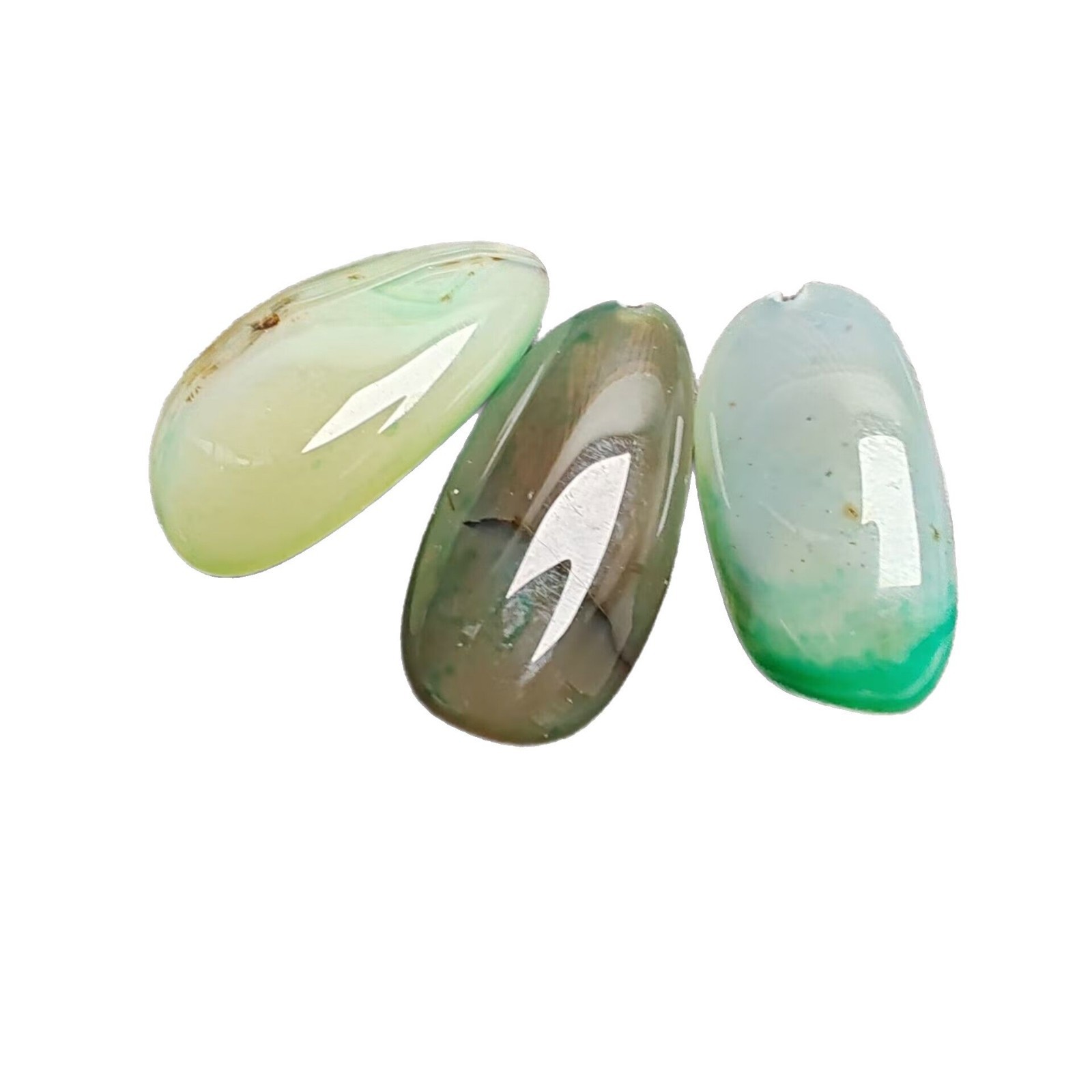 Wholesale jade necklace silk agate necklace agate original stone water drop pendant chain stall jade jade item