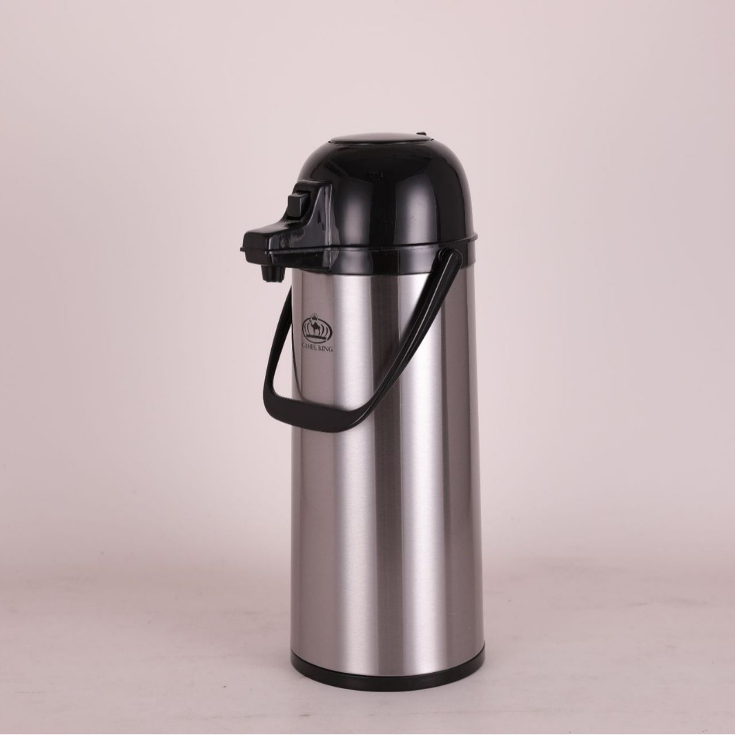 1.9L Air Pressure Thermos Stainless Steel Air Pressure Bottle Press Thermos Bottle Household Air Pressure Bottle