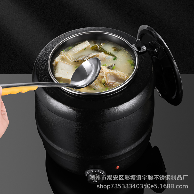 Commercial Stainless Steel Digital Soup Warmer Hotel Restaurant Self-Service Insulation Commercial Stainless Steel Digital Soup Warmer