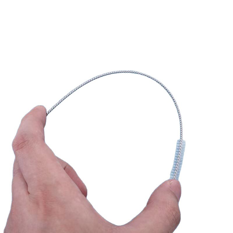 Straw Brush 304 Stainless Steel Nylon Brush Silicone Glass Kidsren's Water Bottle Cup Lid Gap Brush Manufacturer Wholesale