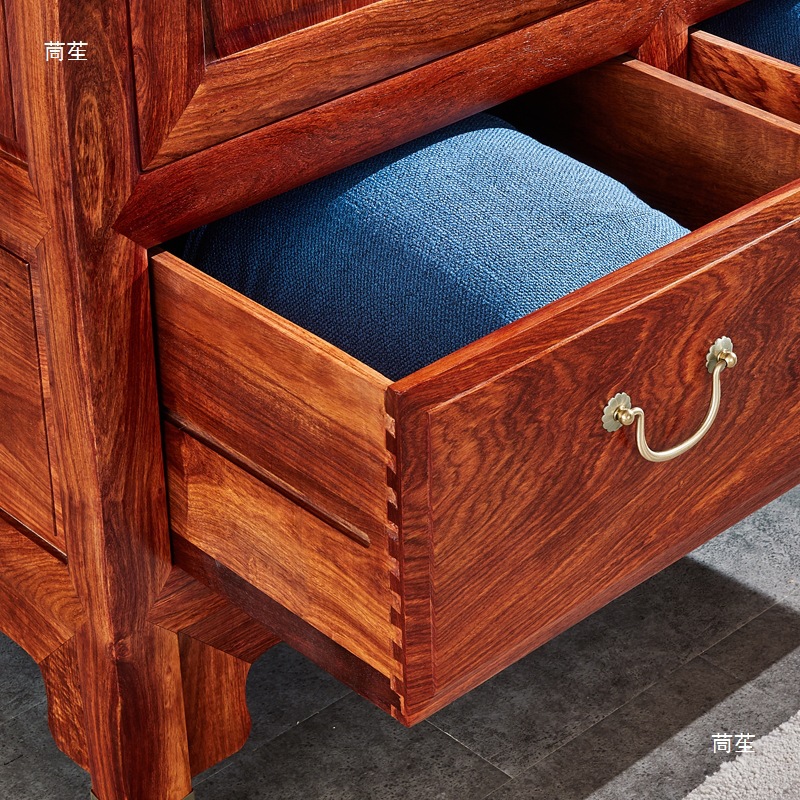 Hedgehog Rosewood Wardrobe Chinese Style Solid Wood Camphor Wood Top Box Cabinet Bedroom Plain Top Box Rosewood Wardrobe Custom-Made