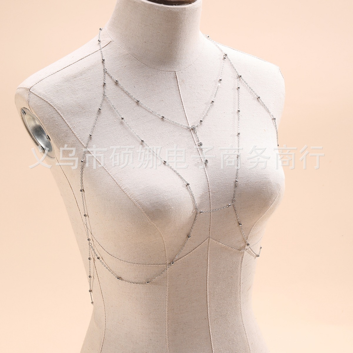 Factory wholesale in stock explosion beach vacation bikini sexy fashion chest chain ins color body chain chest chain